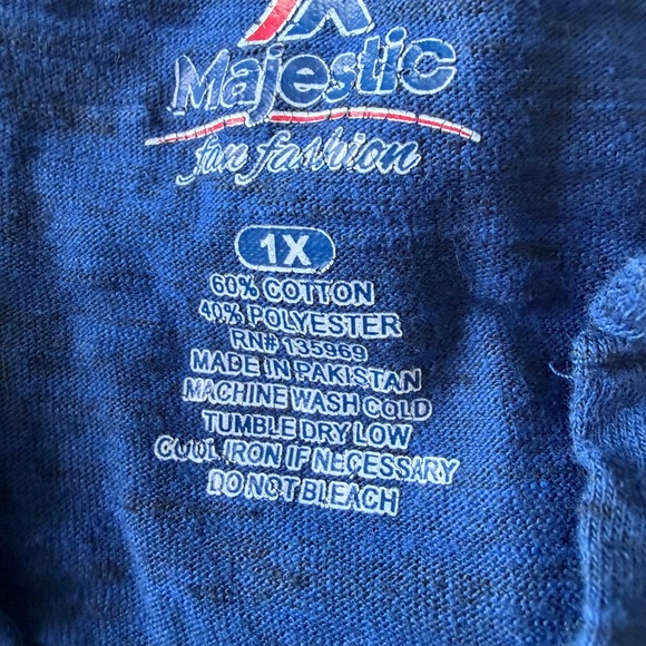 Two Kansas City Royals Women’s Blue Tees Size 1X and XL - Picture 2 of 8